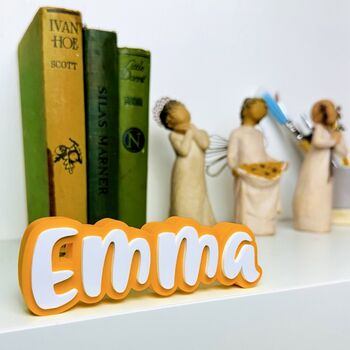 Custom 3D Multicolour Name Plates – Personalised Desk And Shelf Display, 2 of 10