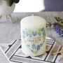 Floral Heart Happy Engagement Candle, thumbnail 9 of 12