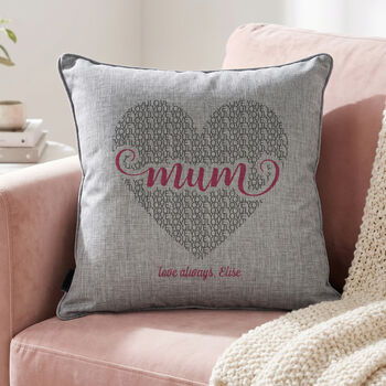 Personalised Love Mum Cushion, 2 of 5