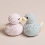Hand Crochet Baby Duck Rattle, thumbnail 1 of 5
