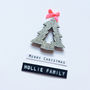Merry Christmas Silver Glitter Tree Card, thumbnail 2 of 2