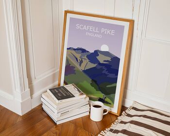 Scafell Pike Lake District Landscape Art Print, 3 of 3