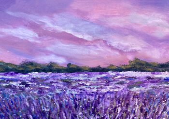 Lavender Haze Acrylic Painting Kit With Video Tutorial, 3 of 8