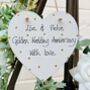 Personalised Golden Wedding Anniversary Gift Heart, thumbnail 1 of 4