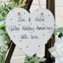 Personalised Golden Wedding Anniversary Gift Heart, thumbnail 1 of 6