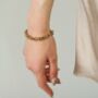 Gold Chunky Chain Bracelet, thumbnail 2 of 5