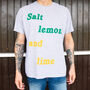 Salt Lemon And Lime Men’s Slogan T Shirt, thumbnail 2 of 3
