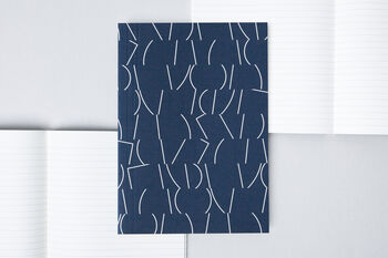 A5 Layflat Notebook – Sol Print In Navy, 2 of 4