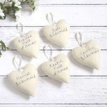 Personalised Hanging Heart Bride To Be Gift, 6 of 12