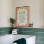 Good Night Little One Print, Good Night Nursery Print Pink, thumbnail 10 of 12