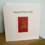 Birthday Card With Teddy, thumbnail 1 of 2