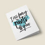 'Fancy Pants' Valentines Card, thumbnail 3 of 4