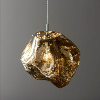 Magma Bronze Glass Pendant Light, 2 of 6