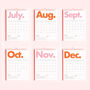 Pink 2024 Calendar, thumbnail 4 of 4