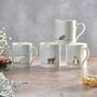 Winter Collection Mugs, Set Of Four, thumbnail 1 of 8