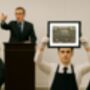 Oasis Heaton Park 2025 Framed Art Print – Black Frame Landscape, thumbnail 3 of 4