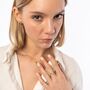 Pineapple Sterling Silver Necklace And Earring Set, thumbnail 5 of 8