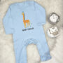 Giraffe Personalised Jungle Rompersuit, thumbnail 3 of 5