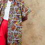 African Wax Print Kimono, thumbnail 2 of 7