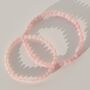 Mother And Daughter Rose Quartz Crystal Bracelet Set, thumbnail 5 of 7