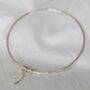 Sterling Silver Feather Charm Bangle, thumbnail 4 of 6