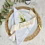 Embroidered Satin Ribbon Length Personalised Place Settings, thumbnail 2 of 6