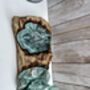 Molten Glass Mini Vase And Tealight Set On Teak Root Base, thumbnail 12 of 12