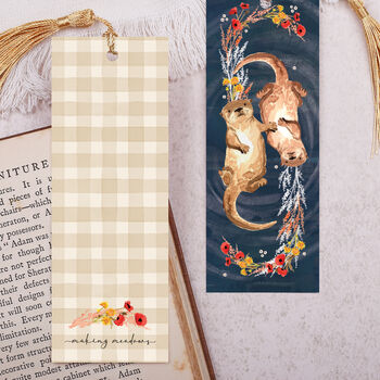 Otter Bookmark With Gold Tassel, 2 of 2
