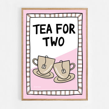 Tea For Two Print Three Colour Options, 11 of 11