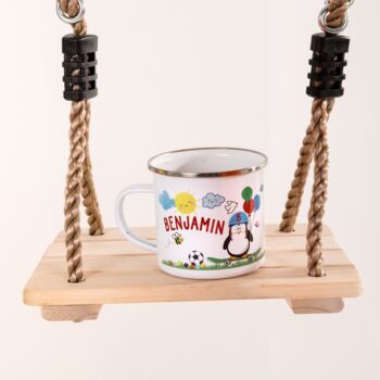 Children's Personalised Penguin Enamel Mug, 11 of 11