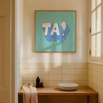 Thank You Print, Ta Wall Art, 3 of 8