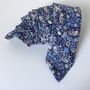 Hand Stitched Liberty Of London Blue Neck Tie, thumbnail 1 of 5