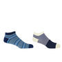 Multistripe And Oxford Stripe Men's Trainer Socks Bundle, thumbnail 1 of 10