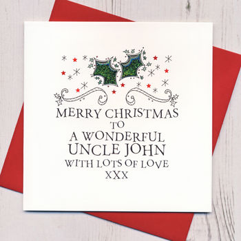 Personalised Family Relation Christmas Card By Eggbert &amp; Daisy | notonthehighstreet.com