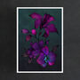 Purple Orchids Giclée Art Print, thumbnail 4 of 6