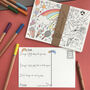 Kids Colour In Postcard Pack, thumbnail 1 of 4