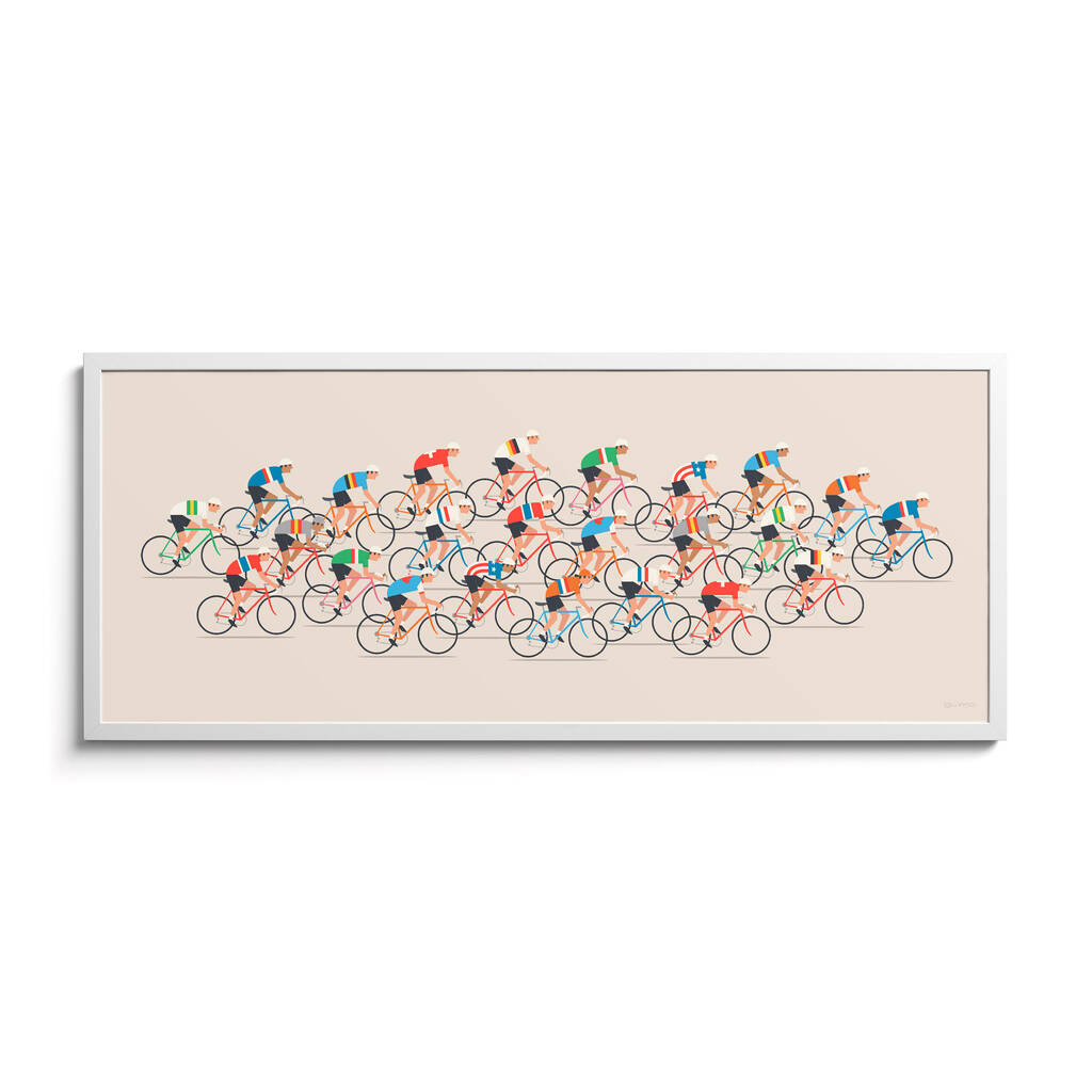 Cycling Wall Art, Peloton Poster, Cyclist Gift, 1 of 8