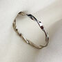 Sterling Silver Twisted Band Adjustable Ring, thumbnail 4 of 7