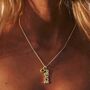 Peace Rocks Sterling Silver / Gold Plated Birthstone Necklace, thumbnail 5 of 11