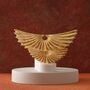Set Of Two Winged Travertine Sculptures, thumbnail 1 of 2