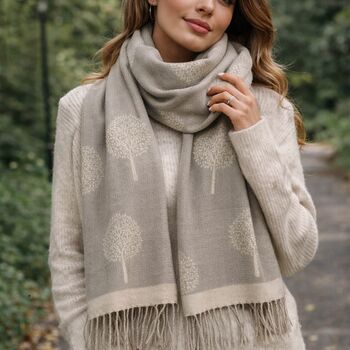 Soft Mulberry Tree Of Life Scarf, 3 of 6