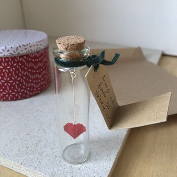 Mini Heart Bottle Token Gift, 5 of 6