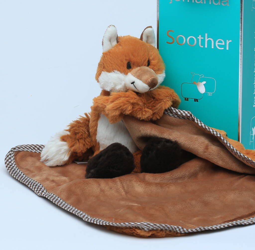 Image of Fox Baby Gift Set, Toy Soother And Rattle