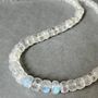 Rainbow Moonstone Faceted Gemstone Beaded Necklace, thumbnail 2 of 6