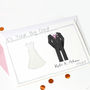 Personalised Bride And Groom Wedding Card, thumbnail 10 of 12