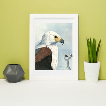 Framed Vintage Eagle Print, Natural History Bird Art, 2 of 5