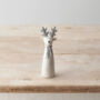 Christmas Ceramic Grey Reindeer Pair, thumbnail 3 of 3