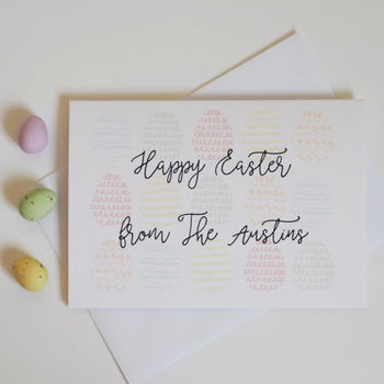 Personalised Family Easter Card, 3 of 3
