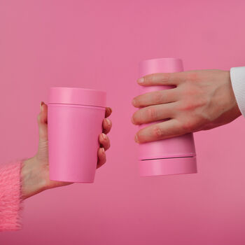 Circular And Co Coffee Cup Made From Bubblegum 12oz Pink, 8 of 8