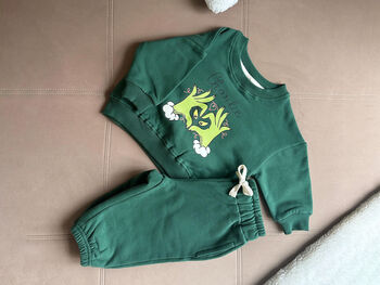 Heart Grinch Personalised Baggy Tracksuit, 2 of 4